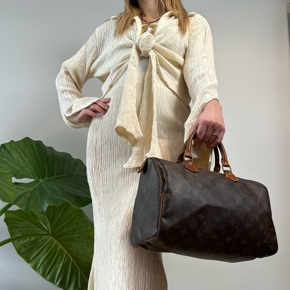 Louis Vuitton Handbags - $5 START Louis Vuitton Monogram Speedy 30 Top Handle Vintage 1991 Made in France